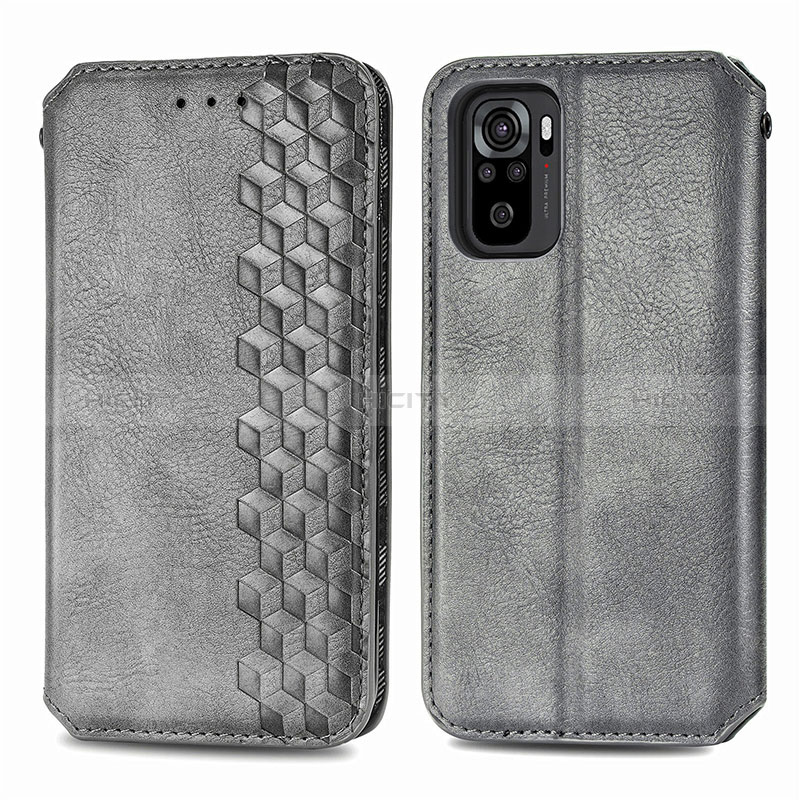 Custodia Portafoglio In Pelle Cover con Supporto S01D per Xiaomi Redmi Note 10S 4G