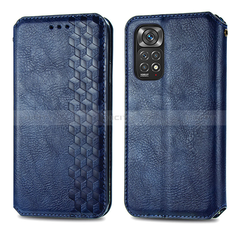 Custodia Portafoglio In Pelle Cover con Supporto S01D per Xiaomi Redmi Note 11 4G (2022)