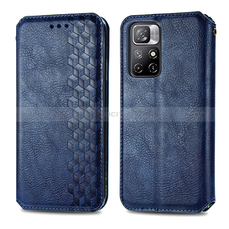 Custodia Portafoglio In Pelle Cover con Supporto S01D per Xiaomi Redmi Note 11 5G