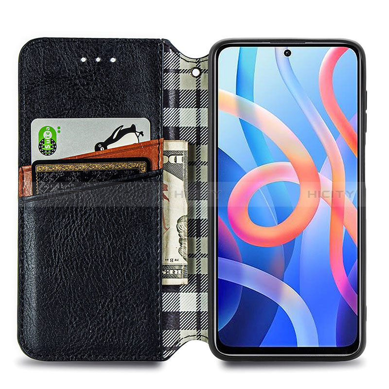 Custodia Portafoglio In Pelle Cover con Supporto S01D per Xiaomi Redmi Note 11 5G