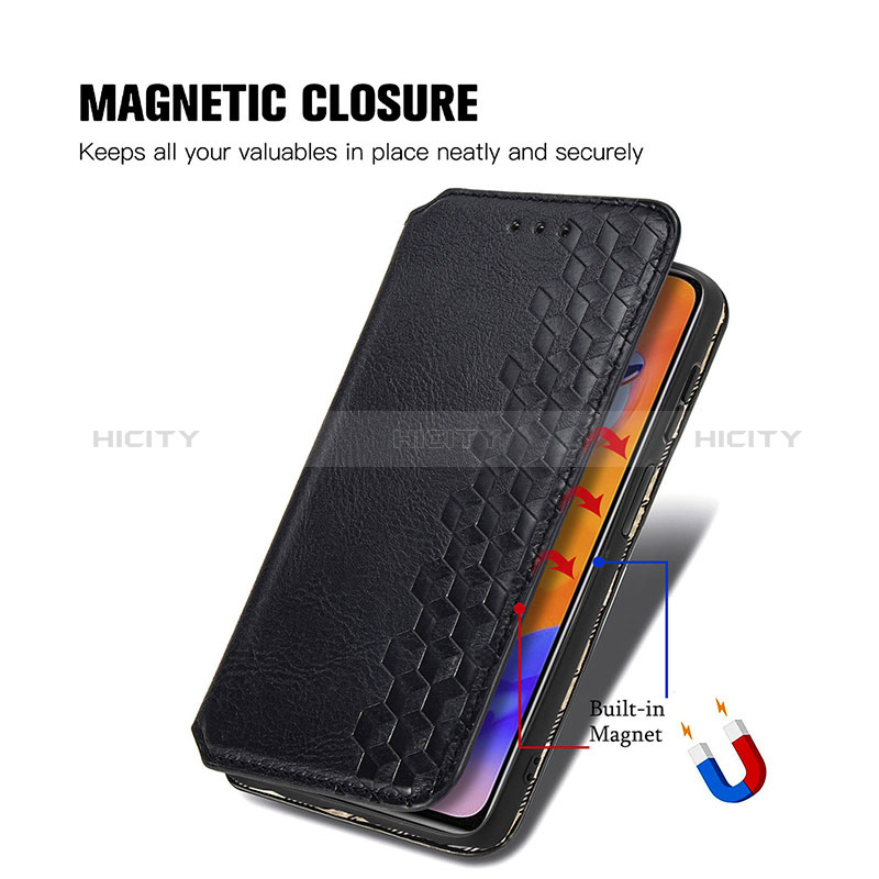 Custodia Portafoglio In Pelle Cover con Supporto S01D per Xiaomi Redmi Note 11 Pro 4G