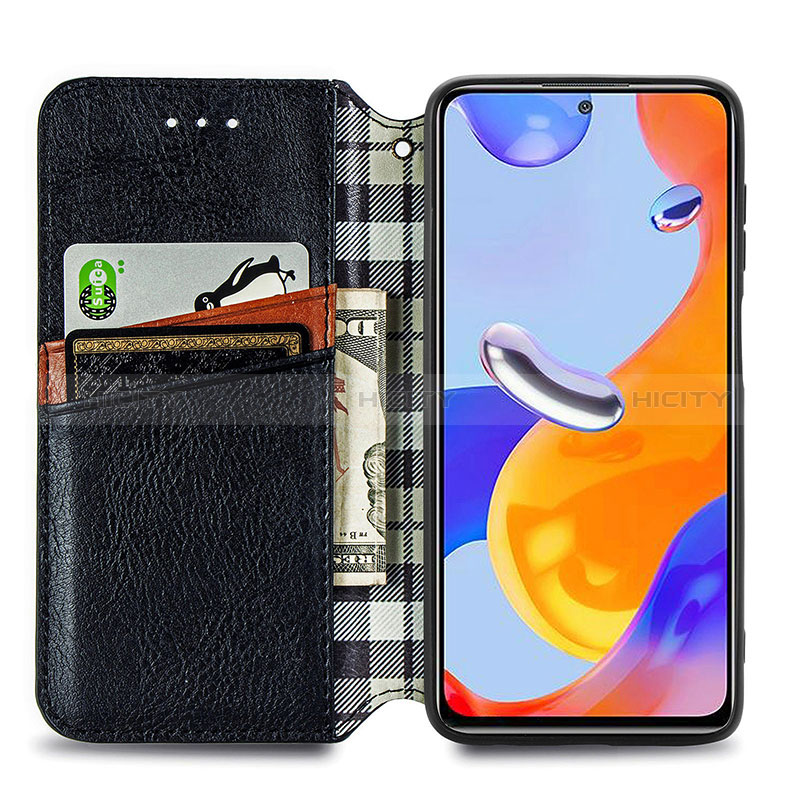 Custodia Portafoglio In Pelle Cover con Supporto S01D per Xiaomi Redmi Note 11 Pro 4G