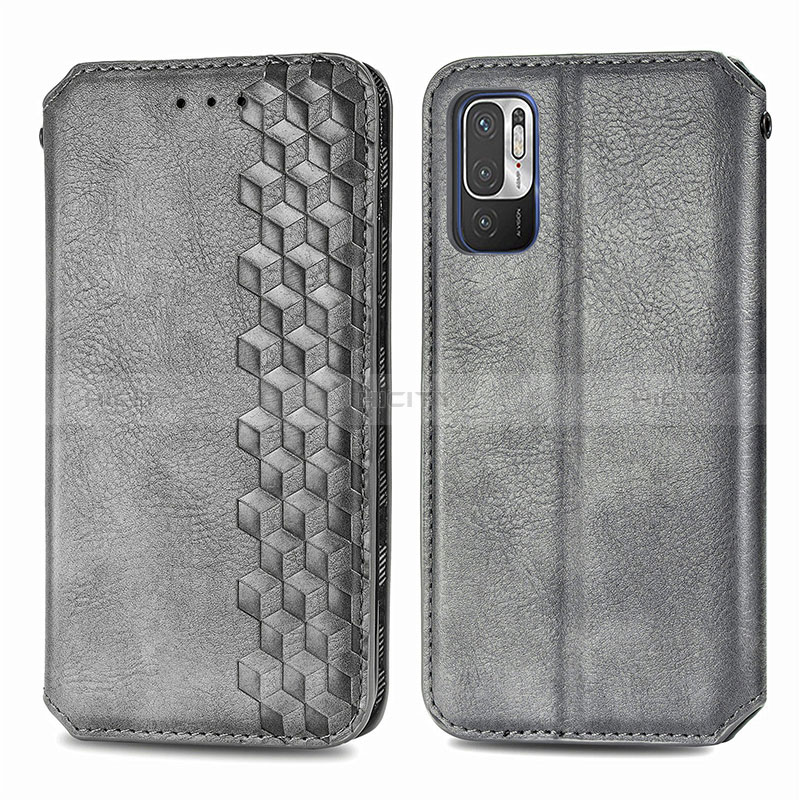 Custodia Portafoglio In Pelle Cover con Supporto S01D per Xiaomi Redmi Note 11 SE 5G Grigio