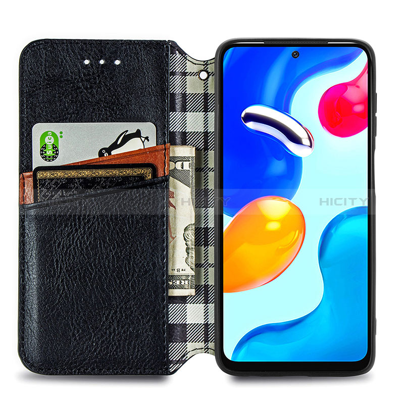 Custodia Portafoglio In Pelle Cover con Supporto S01D per Xiaomi Redmi Note 11S 4G