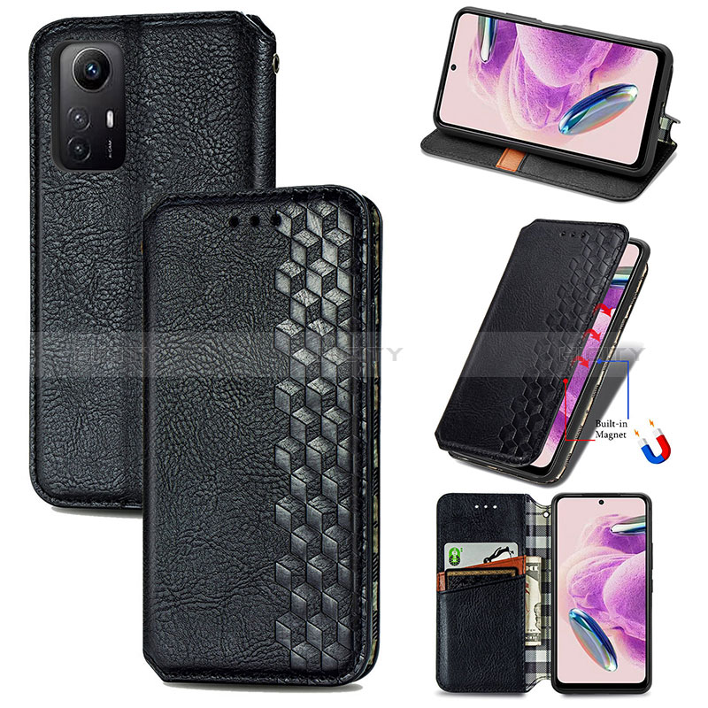 Custodia Portafoglio In Pelle Cover con Supporto S01D per Xiaomi Redmi Note 12S