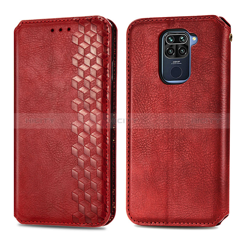 Custodia Portafoglio In Pelle Cover con Supporto S01D per Xiaomi Redmi Note 9