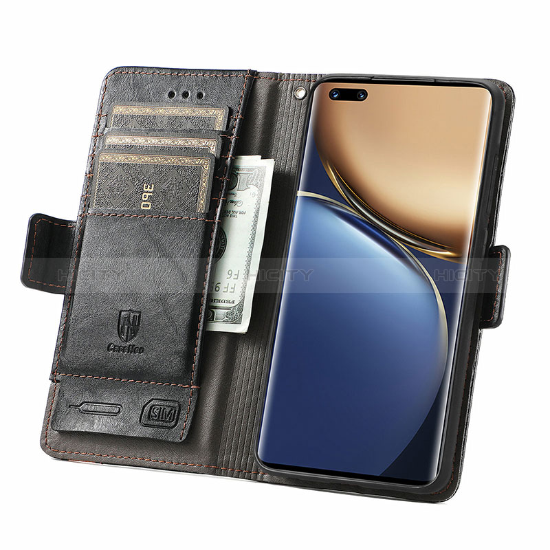 Custodia Portafoglio In Pelle Cover con Supporto S02D per Huawei Honor Magic3 Pro 5G