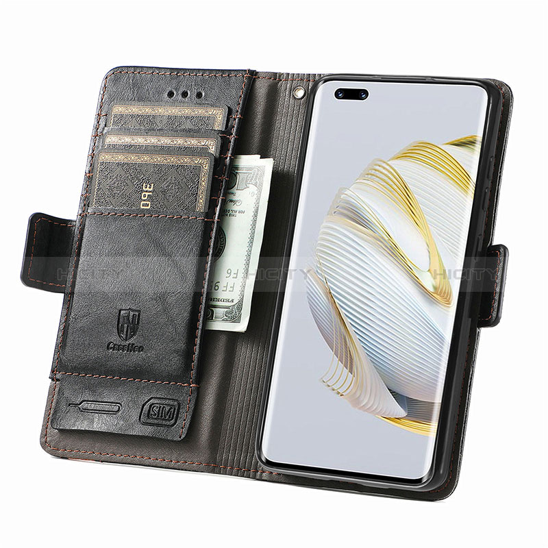 Custodia Portafoglio In Pelle Cover con Supporto S02D per Huawei Nova 10 Pro