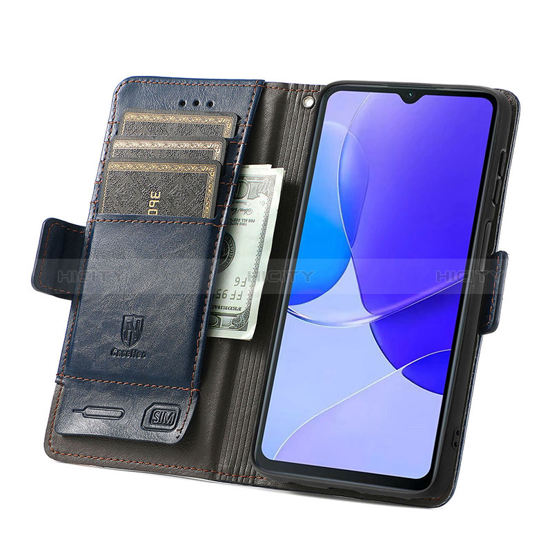 Custodia Portafoglio In Pelle Cover con Supporto S02D per Huawei Nova Y91