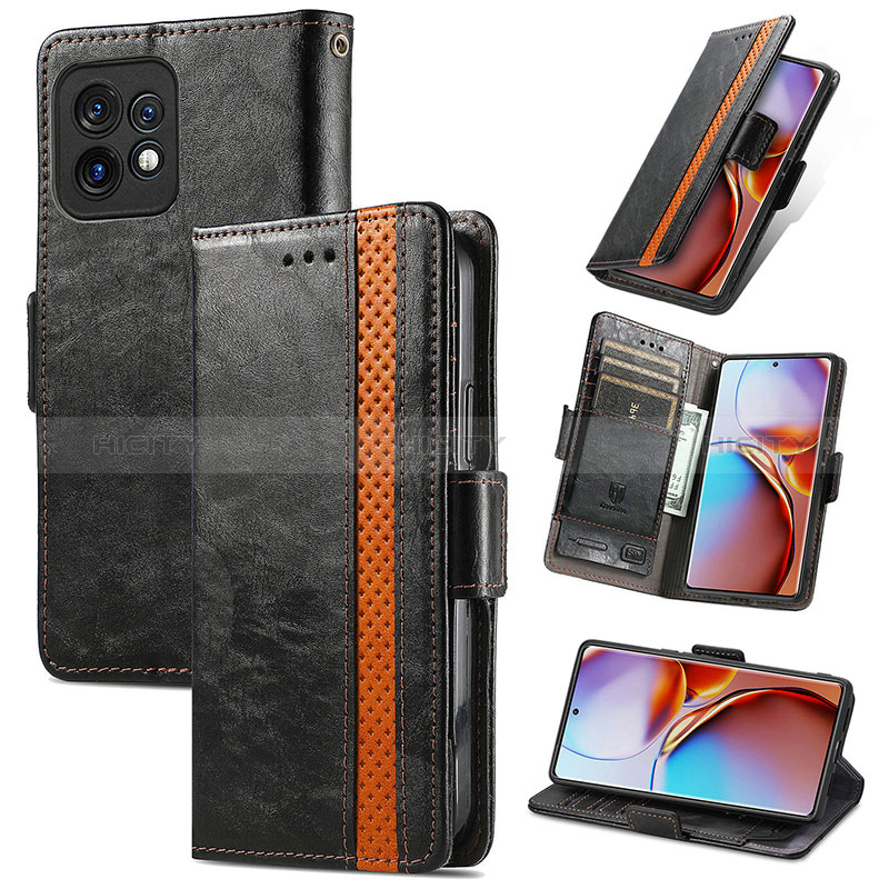 Custodia Portafoglio In Pelle Cover con Supporto S02D per Motorola Moto Edge 40 Pro 5G