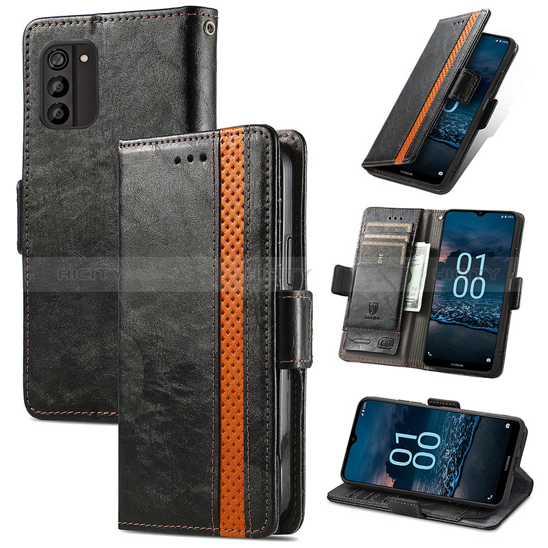 Custodia Portafoglio In Pelle Cover con Supporto S02D per Nokia G100