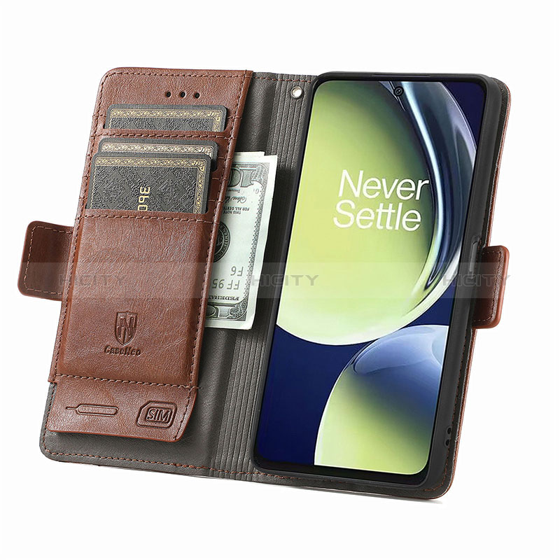 Custodia Portafoglio In Pelle Cover con Supporto S02D per OnePlus Nord CE 3 Lite 5G