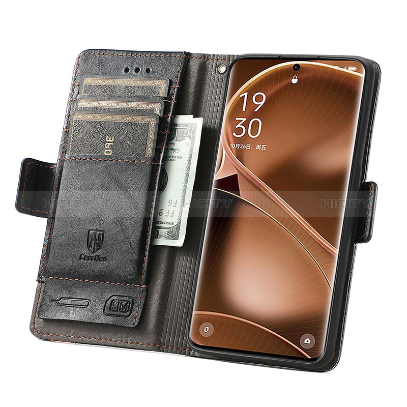 Custodia Portafoglio In Pelle Cover con Supporto S02D per Oppo Find X6 5G