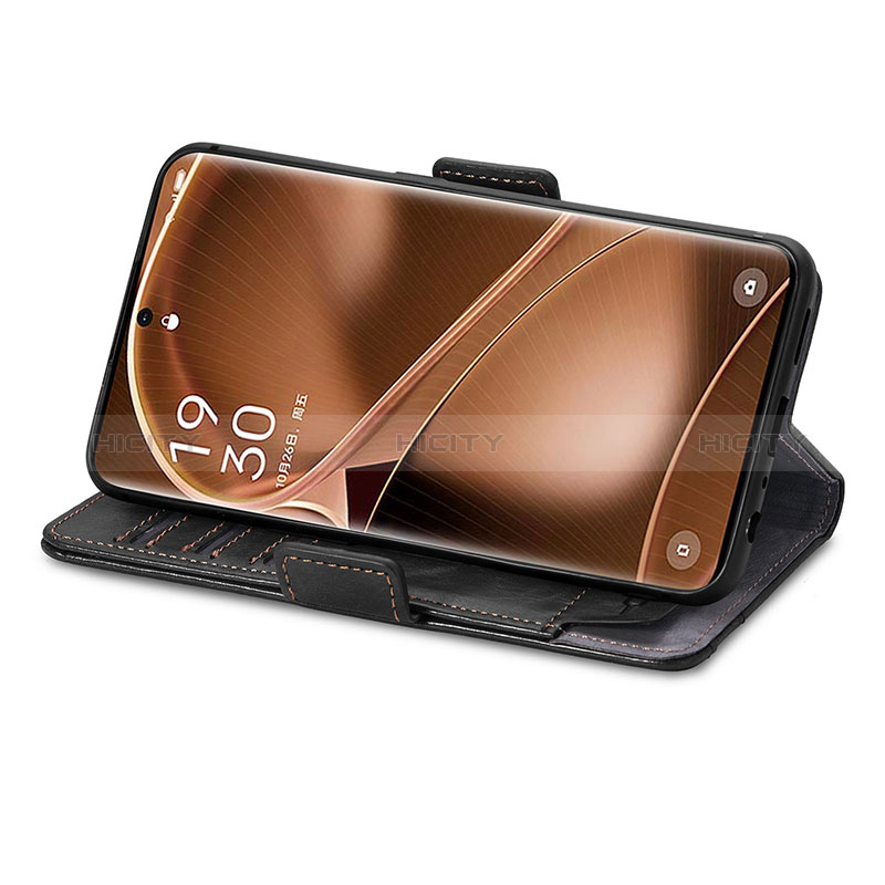 Custodia Portafoglio In Pelle Cover con Supporto S02D per Oppo Find X6 5G