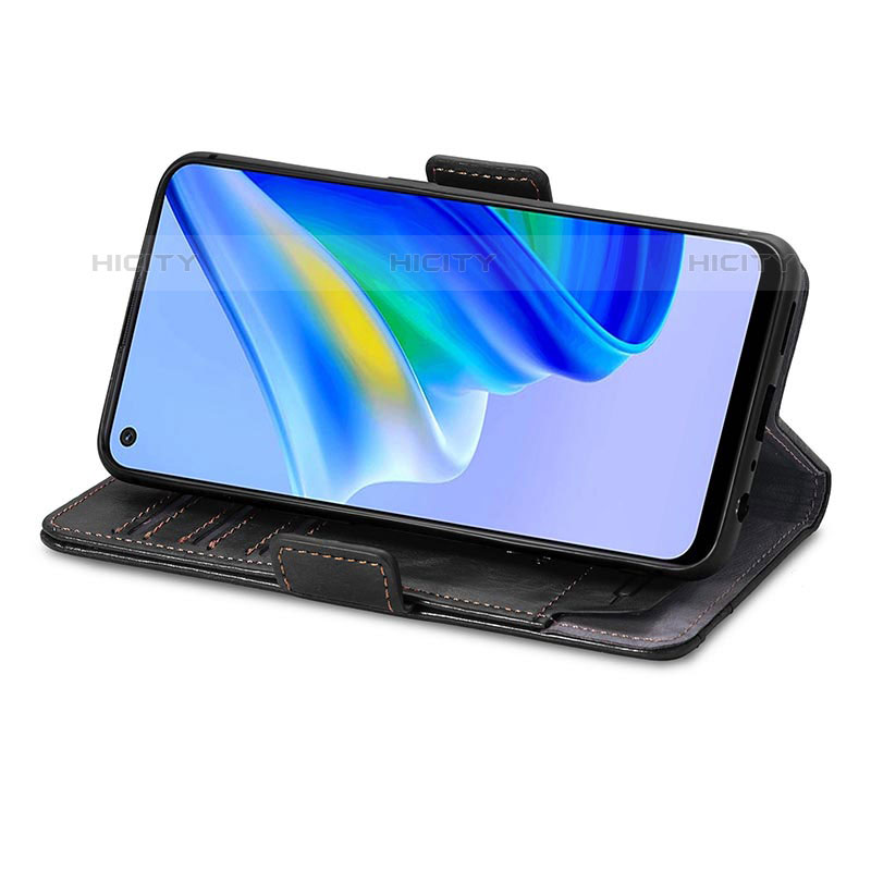 Custodia Portafoglio In Pelle Cover con Supporto S02D per Oppo Reno6 Lite