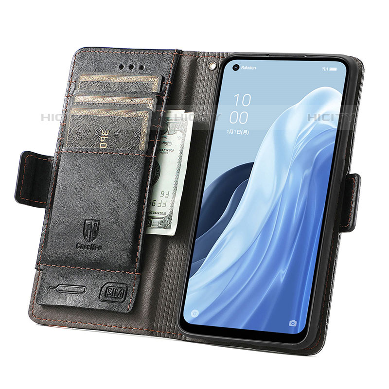 Custodia Portafoglio In Pelle Cover con Supporto S02D per Oppo Reno7 A