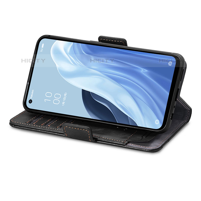 Custodia Portafoglio In Pelle Cover con Supporto S02D per Oppo Reno7 A