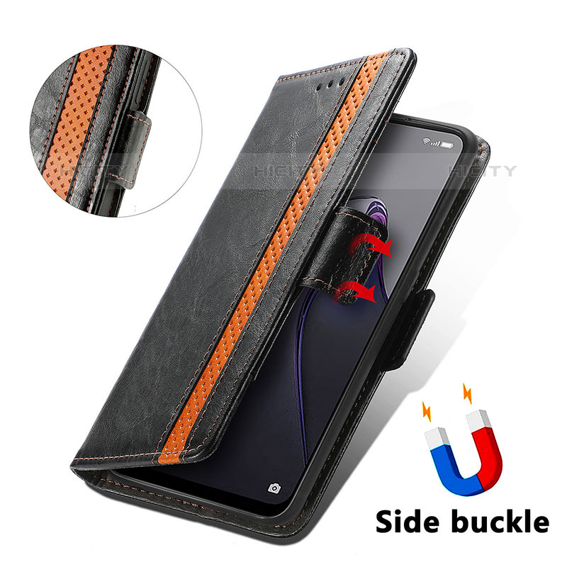 Custodia Portafoglio In Pelle Cover con Supporto S02D per Oppo Reno8 5G