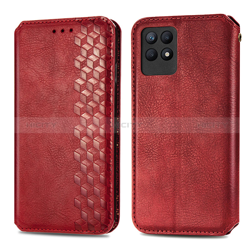 Custodia Portafoglio In Pelle Cover con Supporto S02D per Realme 8i