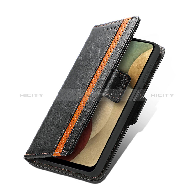 Custodia Portafoglio In Pelle Cover con Supporto S02D per Samsung Galaxy A12