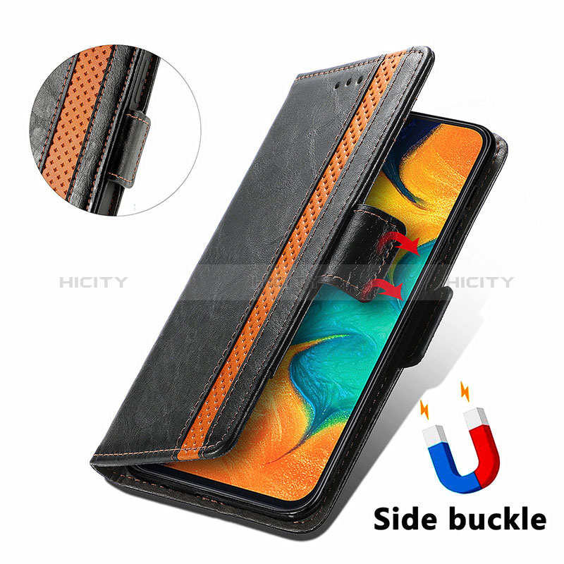 Custodia Portafoglio In Pelle Cover con Supporto S02D per Samsung Galaxy A30