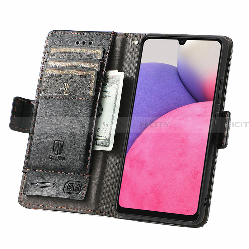 Custodia Portafoglio In Pelle Cover con Supporto S02D per Samsung Galaxy A33 5G