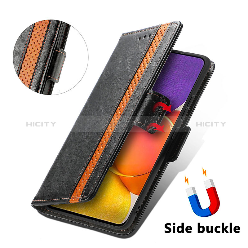 Custodia Portafoglio In Pelle Cover con Supporto S02D per Samsung Galaxy A55 5G