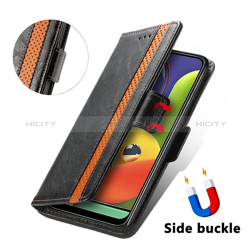 Custodia Portafoglio In Pelle Cover con Supporto S02D per Samsung Galaxy A70S