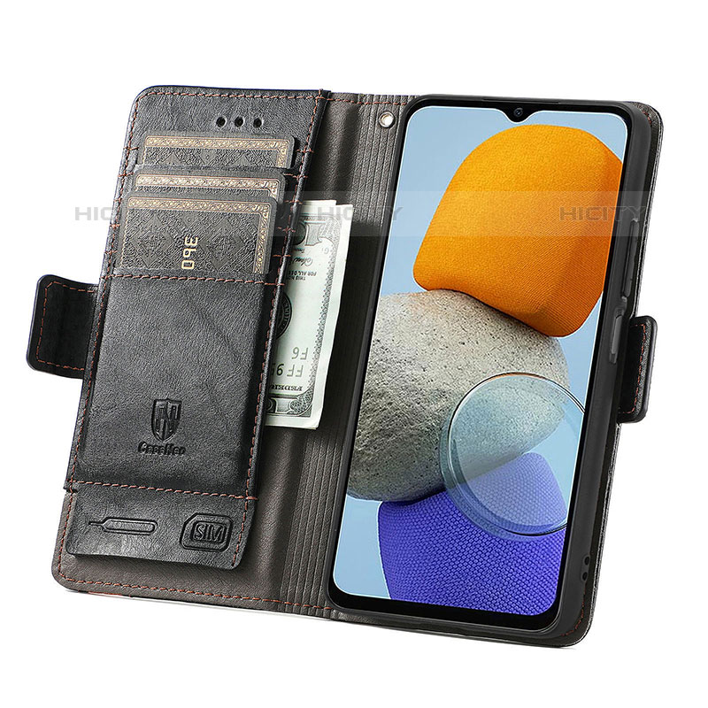 Custodia Portafoglio In Pelle Cover con Supporto S02D per Samsung Galaxy M23 5G