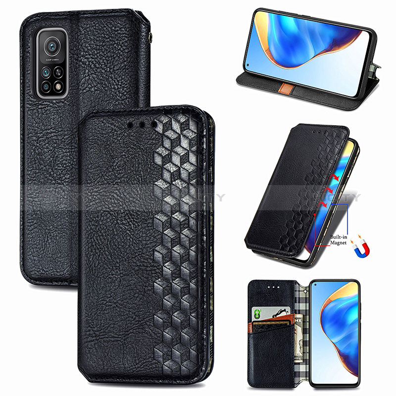 Custodia Portafoglio In Pelle Cover con Supporto S02D per Xiaomi Mi 10T Pro 5G