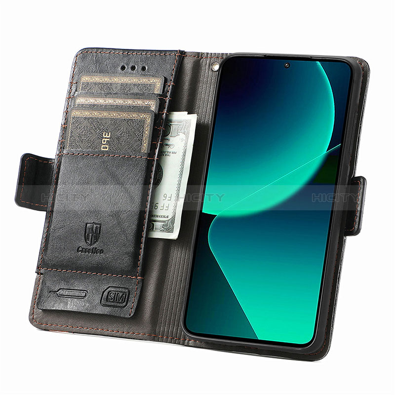 Custodia Portafoglio In Pelle Cover con Supporto S02D per Xiaomi Mi 13T Pro 5G