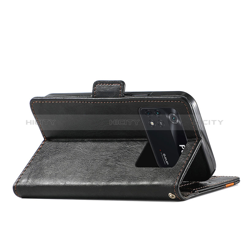 Custodia Portafoglio In Pelle Cover con Supporto S02D per Xiaomi Poco M4 Pro 4G