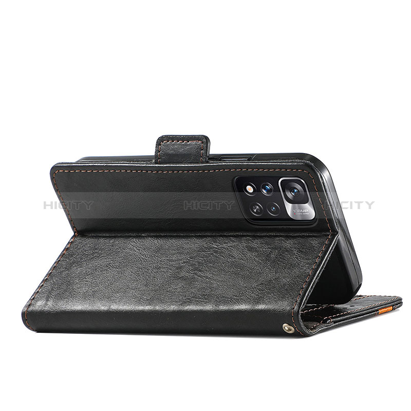 Custodia Portafoglio In Pelle Cover con Supporto S02D per Xiaomi Poco X4 NFC