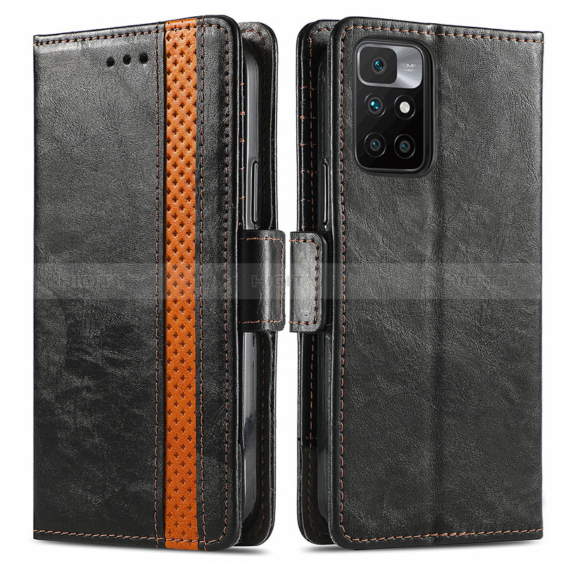 Custodia Portafoglio In Pelle Cover con Supporto S02D per Xiaomi Redmi 10 (2022)