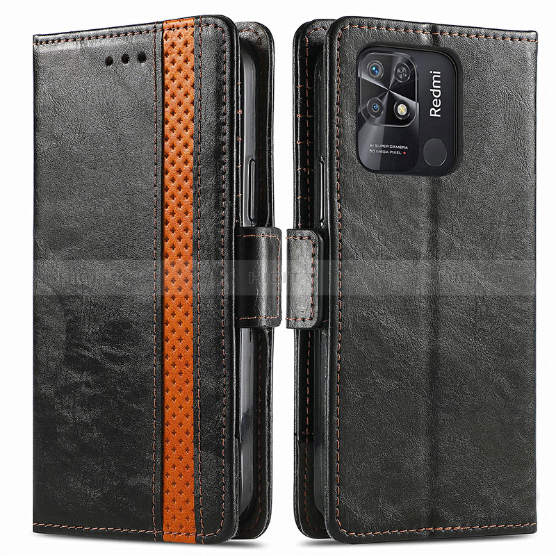 Custodia Portafoglio In Pelle Cover con Supporto S02D per Xiaomi Redmi 10C 4G