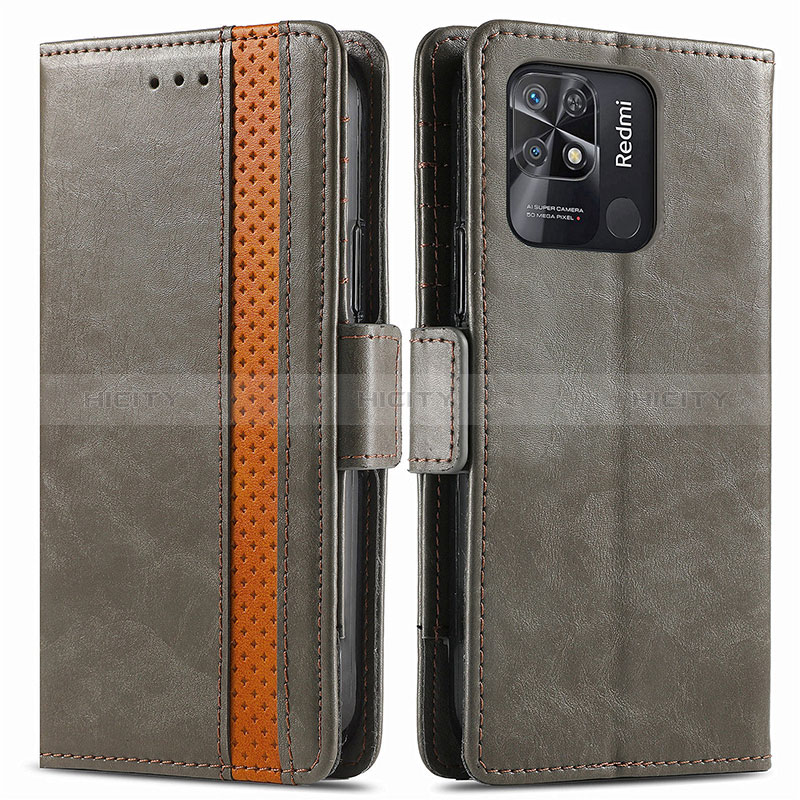 Custodia Portafoglio In Pelle Cover con Supporto S02D per Xiaomi Redmi 10C 4G