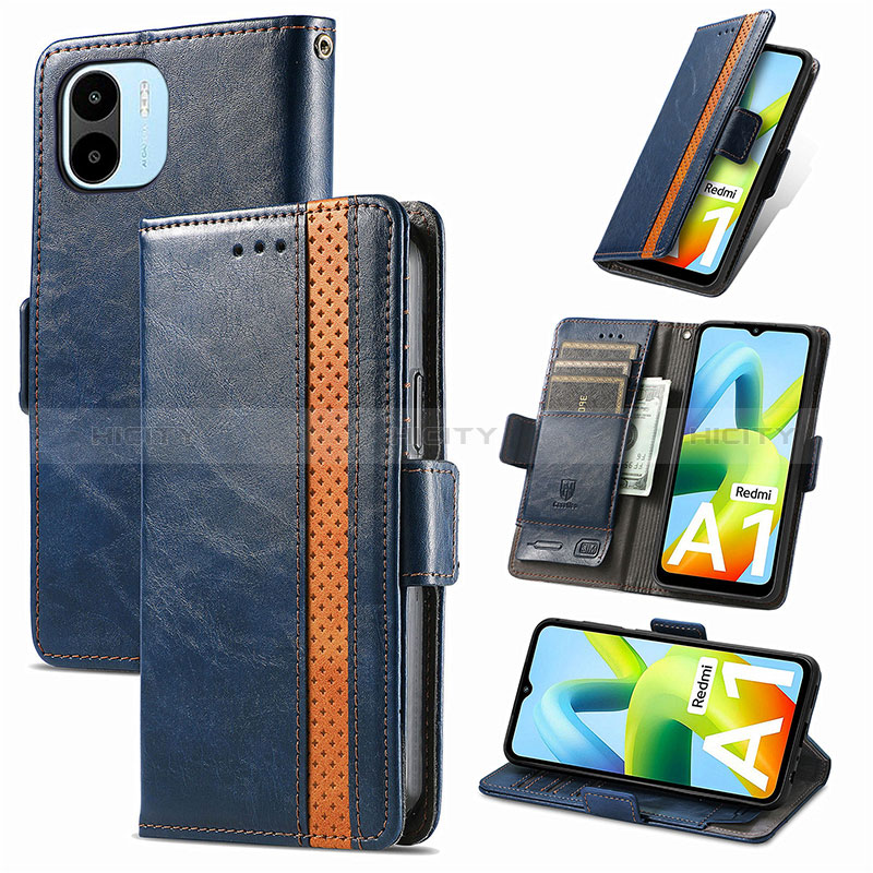 Custodia Portafoglio In Pelle Cover con Supporto S02D per Xiaomi Redmi A2 Plus