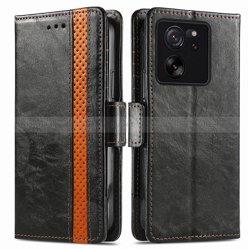 Custodia Portafoglio In Pelle Cover con Supporto S02D per Xiaomi Redmi K60 Ultra 5G Nero