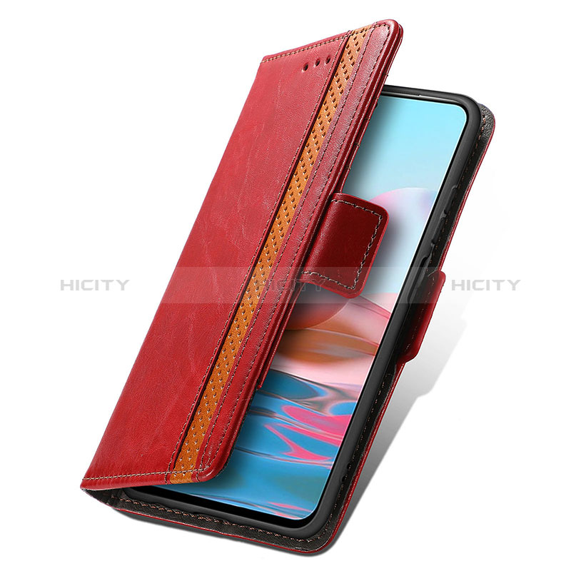 Custodia Portafoglio In Pelle Cover con Supporto S02D per Xiaomi Redmi Note 10 4G