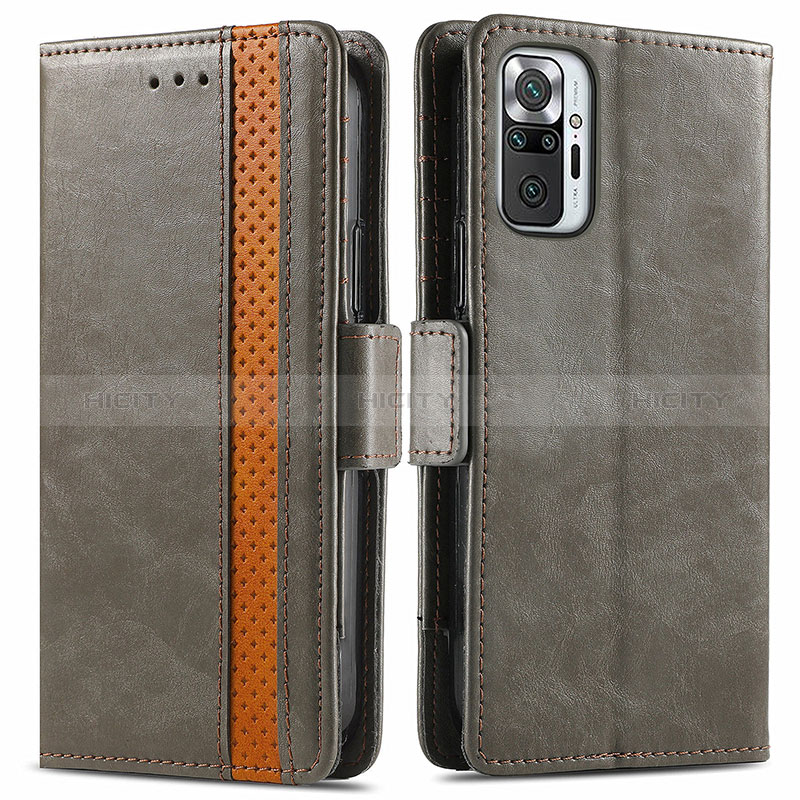 Custodia Portafoglio In Pelle Cover con Supporto S02D per Xiaomi Redmi Note 10 Pro Max