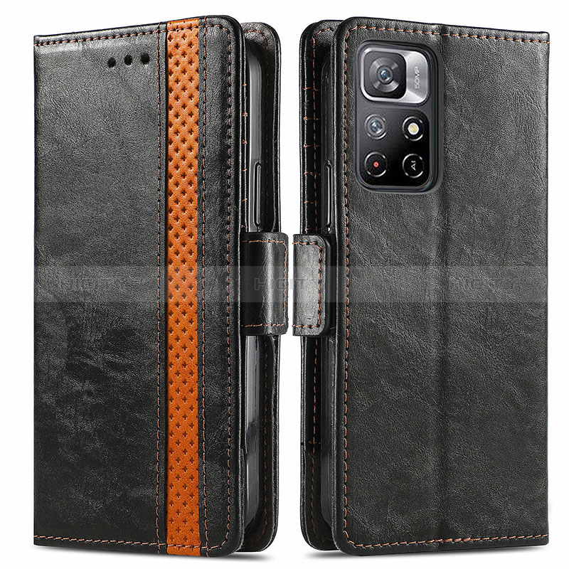 Custodia Portafoglio In Pelle Cover con Supporto S02D per Xiaomi Redmi Note 11 5G