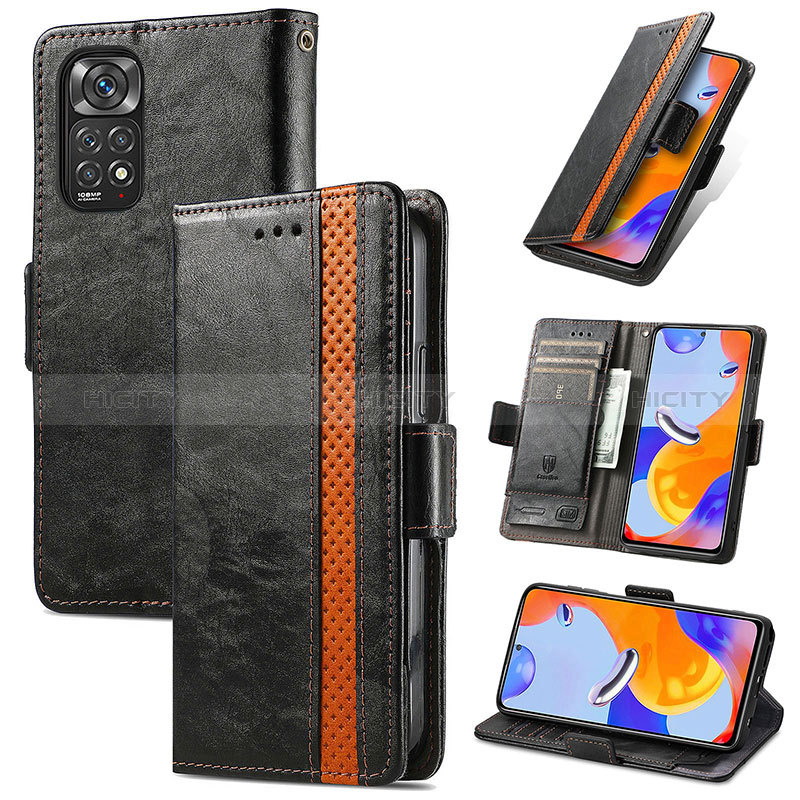 Custodia Portafoglio In Pelle Cover con Supporto S02D per Xiaomi Redmi Note 12 Pro 4G