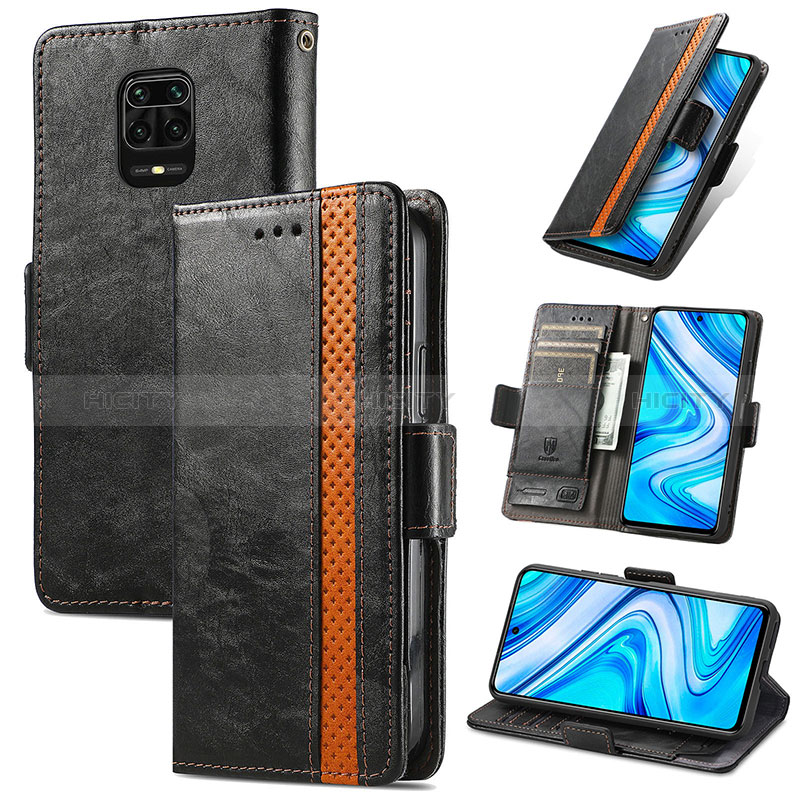 Custodia Portafoglio In Pelle Cover con Supporto S02D per Xiaomi Redmi Note 9 Pro