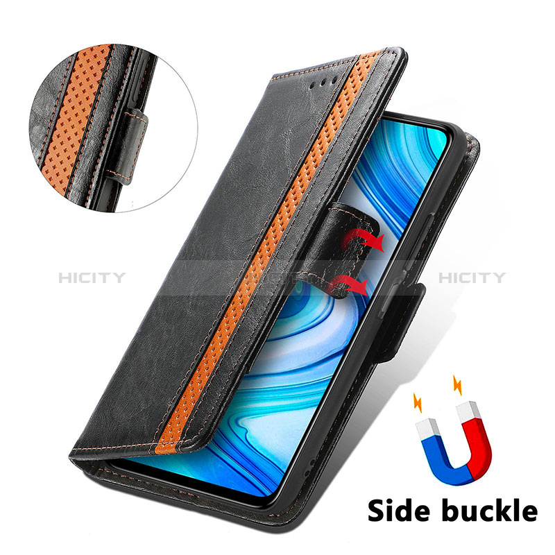 Custodia Portafoglio In Pelle Cover con Supporto S02D per Xiaomi Redmi Note 9 Pro Max