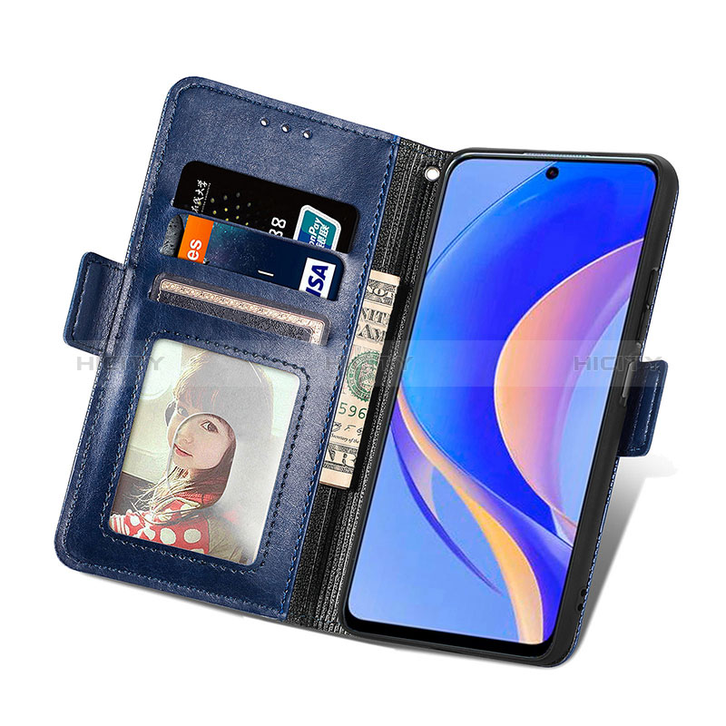 Custodia Portafoglio In Pelle Cover con Supporto S03D per Huawei Enjoy 50 Pro