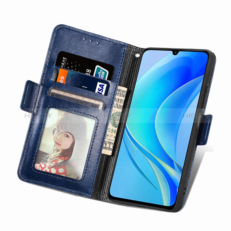 Custodia Portafoglio In Pelle Cover con Supporto S03D per Huawei Nova Y70