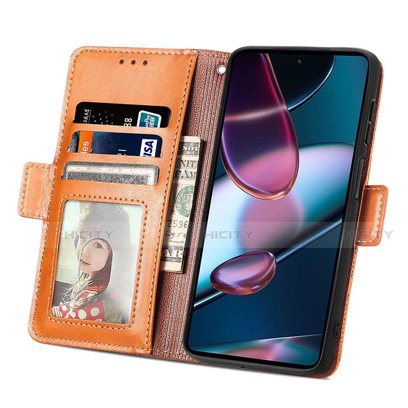 Custodia Portafoglio In Pelle Cover con Supporto S03D per Motorola Moto Edge 30 Pro 5G