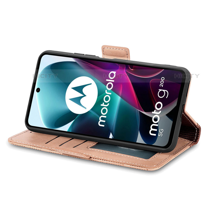 Custodia Portafoglio In Pelle Cover con Supporto S03D per Motorola Moto Edge S30 5G