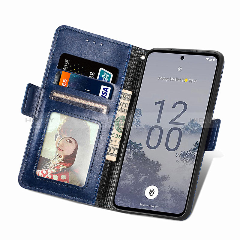 Custodia Portafoglio In Pelle Cover con Supporto S03D per Nokia X30 5G