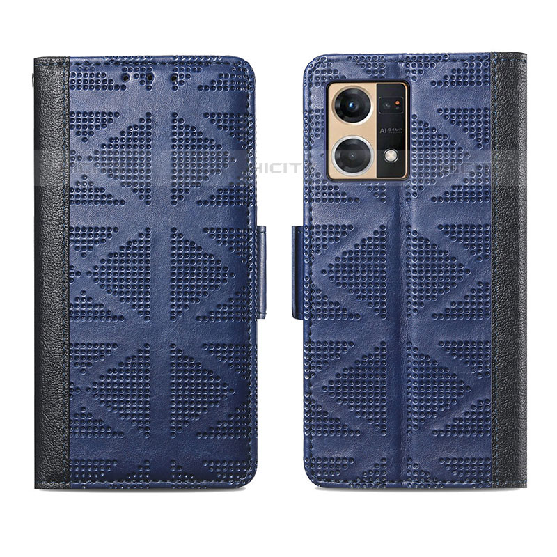 Custodia Portafoglio In Pelle Cover con Supporto S03D per Oppo F21 Pro 4G